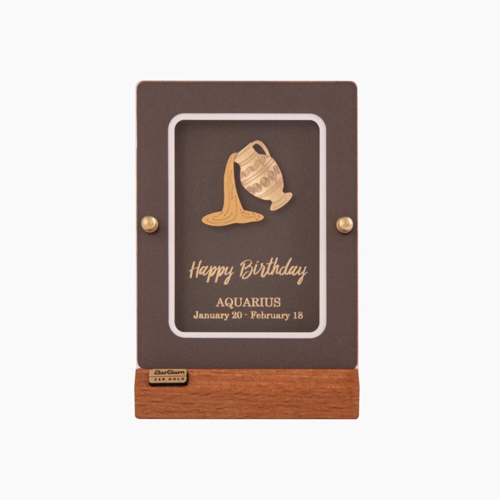 تابلو طلا ماه تولد بهمن سری ماهان