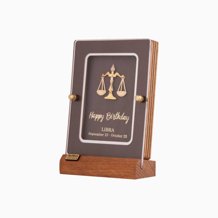 تابلو طلا ماه تولد مهر سری ماهان