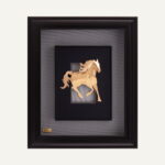 تابلو طلا طبیعت اسب