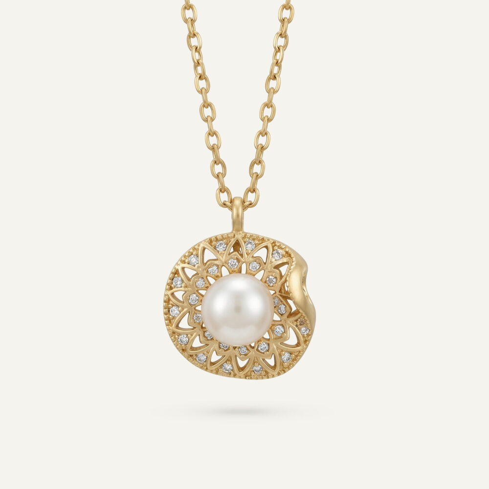 گردنبند مروارید زنانه ماه‌سا سری زروار