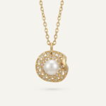 گردنبند مروارید زنانه ماه‌سا سری زروار