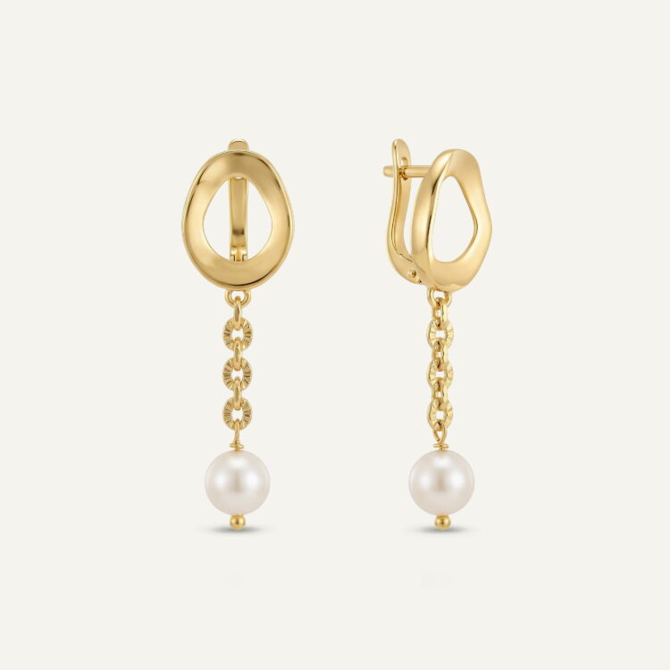 گوشواره مروارید زنانه روژان سری زروار