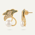 گوشواره مروارید زنانه پیچک سری زروار