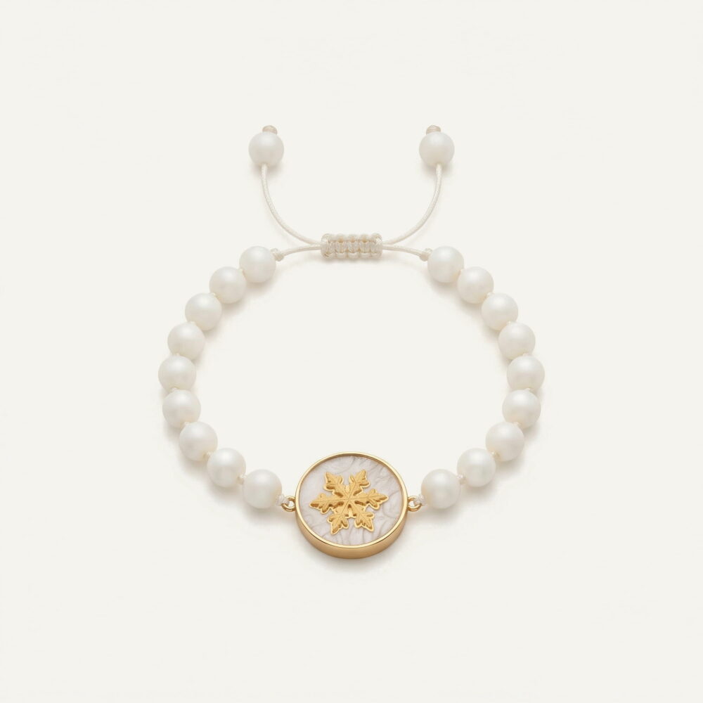 دستبند ورق طلا زنانه برفین سری مانی کلاسیک دستبند ورق طلا زنانه برفین سری مانی کلاسیک