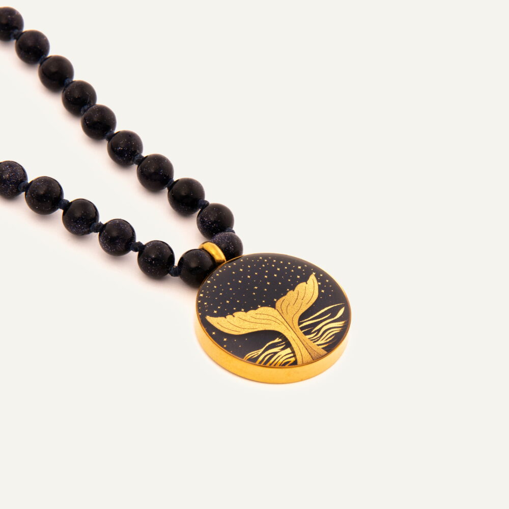 گردنبند ورق طلا زنانه دم وال سری مانی کلاسیک