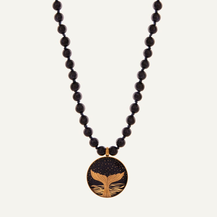 گردنبند ورق طلا زنانه دم وال سری مانی کلاسیک