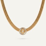 گردنبند ورق طلا زنانه ونکلیف سری ماری